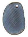 1 Dark Peacock Tagua Nut Pendant
